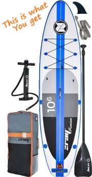 Zray Fury PRO 10 Premium SUP Stand Up Paddle Board Paddel Leash 305cm